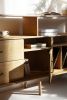 Mid Century Modern Credenza, Modular wall shelving | Storage by Plywood Project. Item made of wood works with minimalism & mid century modern style