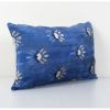 Christmas Gift Pillow, Blue Design Silk Ikat Velvet Pillowca | Cushion in Pillows by Vintage Pillows Store