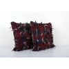 Vintage Handwoven Multi Color Turkish Flokati Shagy Pillow C | Cushion in Pillows by Vintage Pillows Store