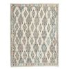 Hand-Woven Braided Small Rug Turkish Jajim Kilim | Rugs by Vintage Pillows Store. Item made of cotton with fiber
