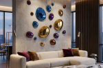 3D Drops Wall Decor Composition Colorful | Decorative Objects by PlusObject