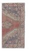 1950s Vintage Red Turkish Handmade Geometric Anatolian Rug4' | Area Rug in Rugs by Vintage Pillows Store. Item made of cotton with fiber