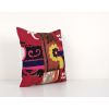 Large Vintage Colorful Suzani Embroidery Throw Pillow, Patch | Cushion in Pillows by Vintage Pillows Store