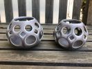 Round Tea Light Holder | Ornament in Decorative Objects by Lynne Meade. Item composed of stoneware