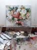 Custom Wedding bouquet painting canvas, Personalized oil art | Oil And Acrylic Painting in Paintings by Natart. Item made of canvas with synthetic