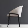 CC2. Ebonized, Textile | Dining Chair in Chairs by SIMONINI. Item made of wood with leather