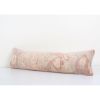 Pale Wool Rug Lumbar Pillow Cover with Pastel Color, Vintage | Cushion in Pillows by Vintage Pillows Store