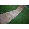 Neoclassical Style Vintage Turkish Oushak Runner, Extra-Long | Runner Rug in Rugs by Vintage Pillows Store. Item made of cotton with fiber