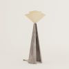 Rounded Floor Lamp | Lamps by REJO studio. Item made of linen & metal