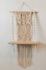 Macrame Wall Hanging Shelf- "Madison" | Wall Hangings by Rosie the Wanderer. Item composed of wood & cotton