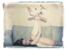 Girl With Plane (Polaroid transfer) | Photography by She Hit Pause. Item made of paper