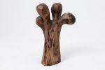 Still Stand Abstract Wood Sculpture, Chainsaw Carved, Walnut | Sculptures by Logniture