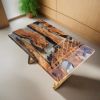 Custom Clear Epoxy Resin Table | Dining Table in Tables by Ironscustomwood. Item made of wood with synthetic