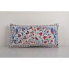 Suzani Body Pillow Made from a Vintage Uzbek Suzani, Embroid | Cushion in Pillows by Vintage Pillows Store