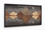 Mountain Reflection: Mountain Landscape | Wall Sculpture in Wall Hangings by Craig Forget. Item made of wood compatible with mid century modern and contemporary style