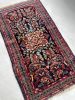 VELVET-SOFT Lamb Wool Vintage Sarouk | Botanical Beauty | Area Rug in Rugs by The Loom House. Item made of cotton with fiber