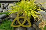 Trinity Celtic Knot (Singular) Olive Glaze | Wall Sculpture in Wall Hangings by Studio Strietnberger / Knottery Pottery - Kathleen Streitenberger. Item made of ceramic