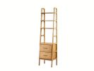 Mid century bookcase, Scandinavian bookshelf, home storage | Book Case in Storage by Plywood Project. Item composed of oak wood in minimalism or mid century modern style