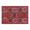 Silk Red Suzani Tapestry With Floral Design, Suzani Wall Han | Tablecloth in Linens & Bedding by Vintage Pillows Store