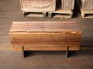 Razor Beam Bench in Walnut | Reclaimed Wood Bench | Benches & Ottomans by Alabama Sawyer. Item made of walnut