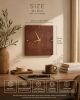 Wall Clock, Geometric Marquetry Decor, Silent Scandinavian Accent | Decorative Objects by Vesta Corte