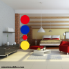 BOLD AF 92" Hanging Art Mobile - fits standard 8' ceilings | Sculptures by Atomic Mobiles