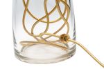 SERAFINA Lamp · Clear+Charcoal+Gold | Table Lamp in Lamps by LUMi Collection. Item composed of copper and glass