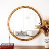Round Hardwood Mirror | Decorative Objects by Dot & Rose. Item made of maple wood with glass