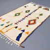 Colorful Azilal Rug, handmade Moroccan rug | Area Rug in Rugs by Benicarpets