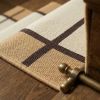 Handwoven Oat Beige Wool Runner Rug | Classic Grid Pattern Carpet for Stair Runner, Hallway & Entryway | Area Rug for Warm Home Interiors | Rugs by Evergreen C