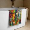 Towel - Organic Life - Abstract Colorful Geometric Art | Work by Eman's Gallery