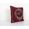 Handmade Wool Red Organic Kilim Pillow, Boho Pillow, Tribal | Cushion in Pillows by Vintage Pillows Store