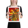 Framed Print - Solar Burst - Geometric Abstract Art | Work by Eman's Gallery