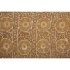 Suzani Tan Pastel Tapestry - Neutral Uzbek Wall Hanging or B | Tablecloth in Linens & Bedding by Vintage Pillows Store