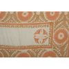 Vintage Neutral Tan Central Asian Suzani Textile, Embroidere | Tablecloth in Linens & Bedding by Vintage Pillows Store