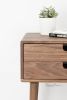 Solid Walnut Nightstand with Double Drawers | Storage by Manuel Barrera Habitables. Item made of oak wood
