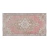 Vintage Pale Turkish Oushak Carpet Rug 4'6'' x 8'1'' | Area Rug in Rugs by Vintage Pillows Store. Item made of cotton with fiber