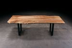 Live Edge Maple Timberbeast Dining Table | Tables by Urban Lumber Co.. Item composed of maple wood & steel