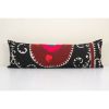 14'' x 41'' Oversize Suzani Bench Pillow Case | Sham in Linens & Bedding by Vintage Pillows Store. Item made of cotton