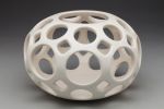 Openwork Orb Vessel | Ornament in Decorative Objects by Lynne Meade. Item made of stoneware