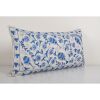 Uzbek Blue Suzani Cushion Cover, Suzani Pillow Case Made fro | Pillows by Vintage Pillows Store