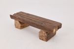 Logniture, Reclaimed Oak Wood Brutalist Bench, Natural and Eco Friendly | Benches & Ottomans by Logniture