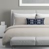 Audrina Dark Blue 12x24 Lumbar Pillow Cover | Pillows by Brandy Gibbs-Riley