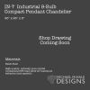 Industrial X-Chandelier | Chandeliers by Michael McHale Designs. Item made of steel & glass