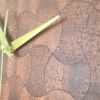Wood Wall Clock, Marquetry Decor, Silent Scandinavian Design, Brass Hands | Decorative Objects by Vesta Corte