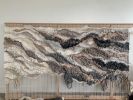 Boho Modern Woven Wall Tapestry for Large Wall "The Process" | Wall Hangings by Rebecca Whitaker Art. Item composed of cotton and fiber in boho or contemporary style