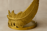Feather Glow Votive Candle Holder — Gold Finish | Decorative Objects by Raíz Studio