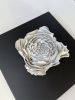 Hand-Sculpted 3D Peony Floral Tile on Canvas | Wall Sculpture in Wall Hangings by Leramic. Item made of canvas works with contemporary style
