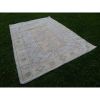 Vintage Hand Knotted Turkish Oushak Rug | Area Rug | Rugs by Vintage Pillows Store. Item composed of cotton