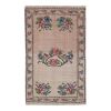 Handwoven Floral Needlepoint Embroided Kilim Rug - Turkish | Area Rug in Rugs by Vintage Pillows Store. Item composed of wool and fiber